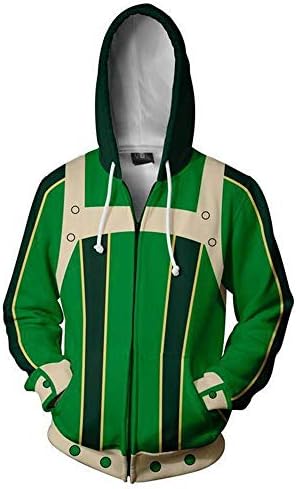 Asui Tsuyu Froppy Hoodie Jacket Sweatshirt Cosplay Costume for Boys Girls