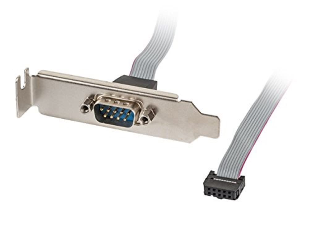 lanberg BR/S Serial Port (Lowprofil) with 9-Pin Male to 10-Pin Female Cables 40 cm Grey