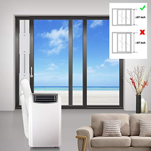 gulrear Sliding Door Air Conditioner Kit with Dual Hose Adjustable