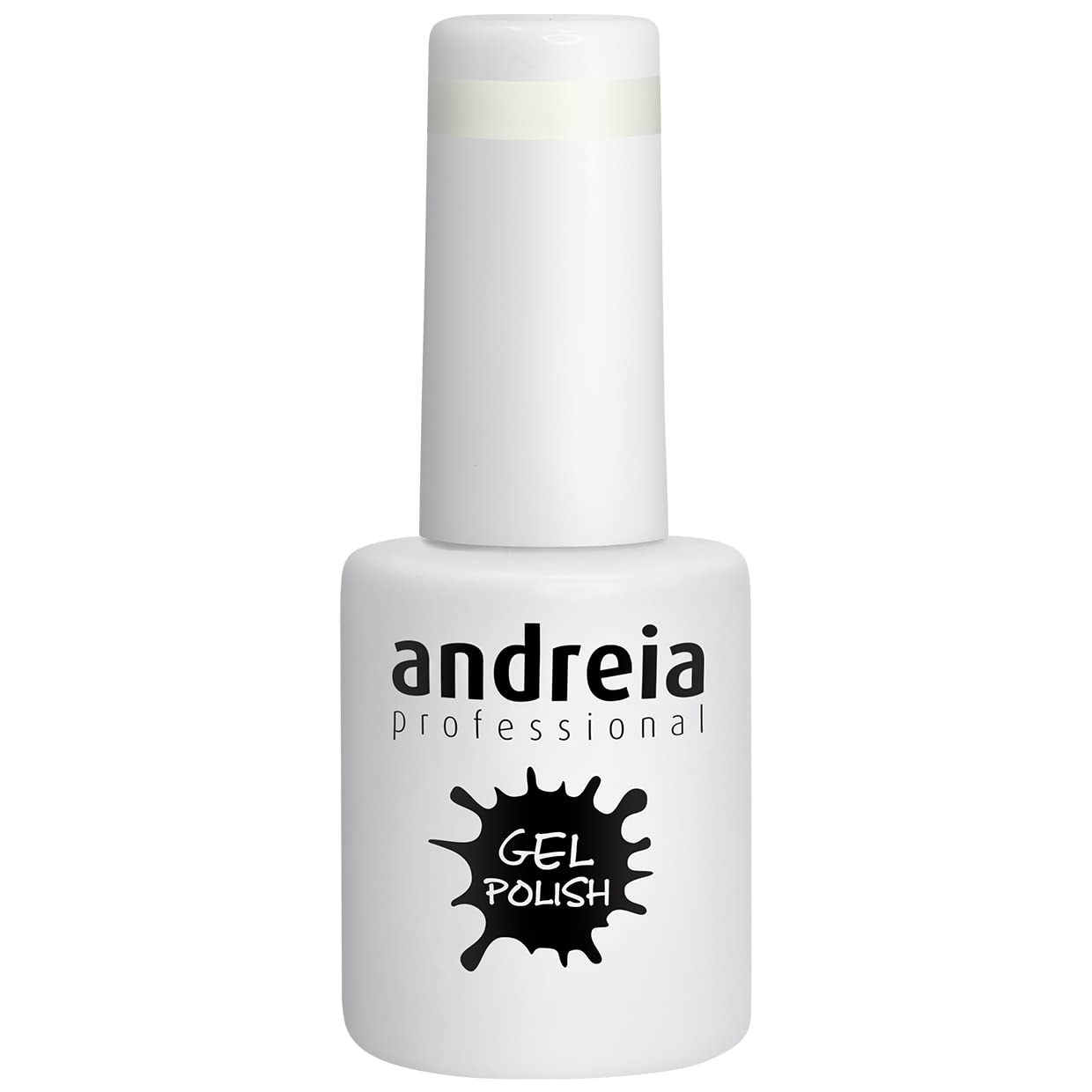 Andreia Semi-Permanent Nail Gel Polish for UV/LED Lamp - Intense Shine and 4 weeks Lasting Manicure Nail Gel Varnish - Colour 248 Pearl White - Shades of Nude and Clear 10.5 ml