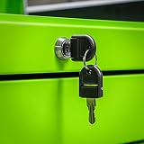 Sealey APPD4G Push-to-Open Topchest 4 Drawer Green Ball-Bearing Tool Chest view 11