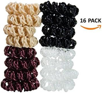 16pcs 4 color elastic hair ring no crease hair tie ponytail holder hair ring traceless hair ring