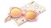 GAMT Fashion Round Eye Protector UV400 Polarized Children's Sunglasses Color Film pink