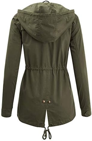 FASHION BOOMY Women's Zip Up Safari Military Anorak Jacket with Hood Drawstring - Regular and Plus Sizes 2 FASHION BOOMY Women's Zip Up Safari Military Anorak Jacket with Hood Drawstring - Regular and Plus Sizes