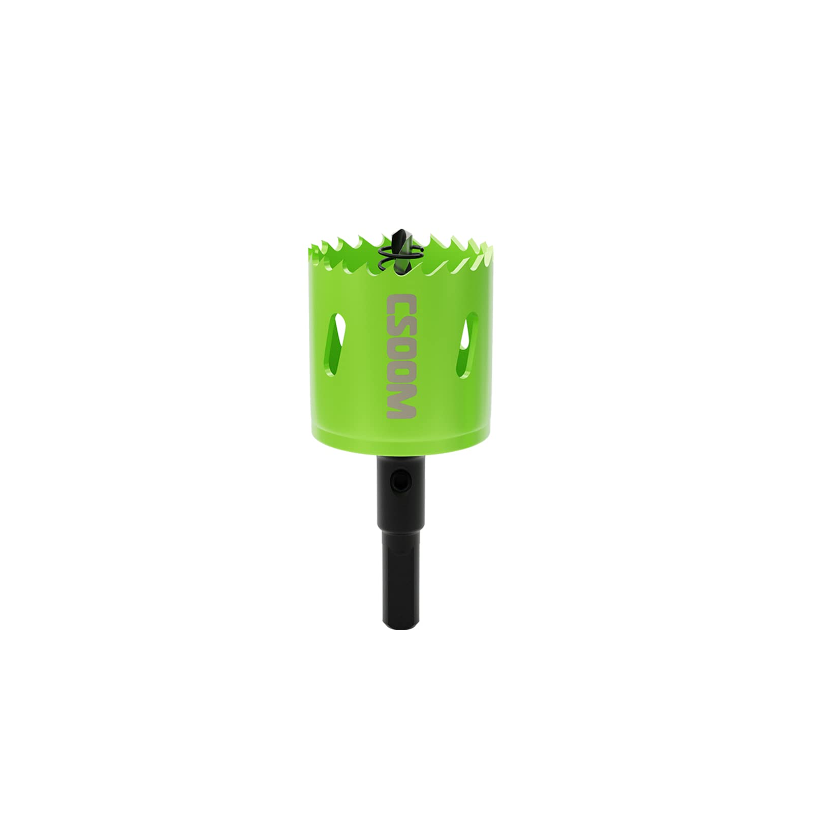 CSOOM Bi-Metal Hole Saw Drill Bit for Working in Plasterboard, Plastic, Wood, Metals, Thin Sheet Steel, High Performance Drilling Tool Size 38 mm