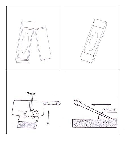 image for JJMG NEW 2pc Set of Non-Slip Knife Sharpener And Coated Pocket Knife S