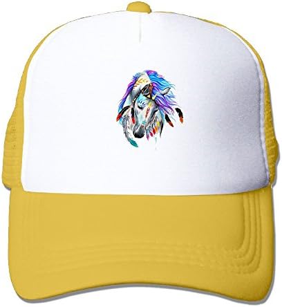 Two Tone Trucker Hat Summer Mesh Cap With Adjustable Snapback Strap