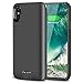 6000mAh Battery Case for iPhone X, Support Listening Music/Data Transmission/Charging Came with iPhone, Rechargeable Extended Backup Battery Pack