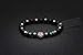 Karseer Black Panther Anxiety Bracelet, 8MM Natural Stone Healing Crystal and Magnetic Energy Balance Beaded Elastic Bracelet, Handmade Prayer Meditation Stress Relief Gemstone Bracelet (White Gold)