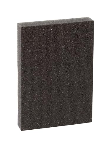 3M Safety Esponja de lixa PRPD-60, 10 cm C x 6 cm L, 1/5.1 cm T, preta, 54 unidades