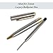 Zutan Luxury Ballpoint Pen Refills – 0.7 mm Elegant Black ink refills for Black and Silver, Leather Stitched and Silver Ballpoint Pen (Pack of 4)