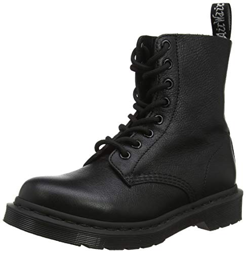 Dr. Martens Womens Pascal Mono Punk Fashion Retro Ankle Closed Toe Boots - Black - 8