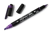 Uni Mitsubishi Propus 2 Double-Sided Highlighter - 4.0 mm / 0.6 mm Twin Tip - Purple