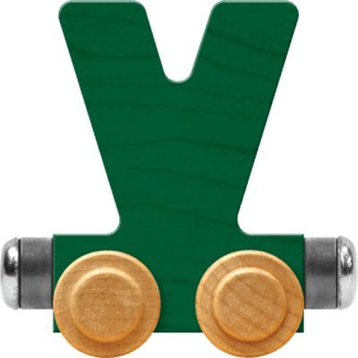 NameTrain Bright Letter Car V - Made in USA (Green)