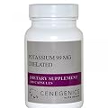 Cenegenics Potassium 99mg, Chelated 100 Capsules Supplies 99mg of elemental Potassium from Potassium Amino Acid Chelate