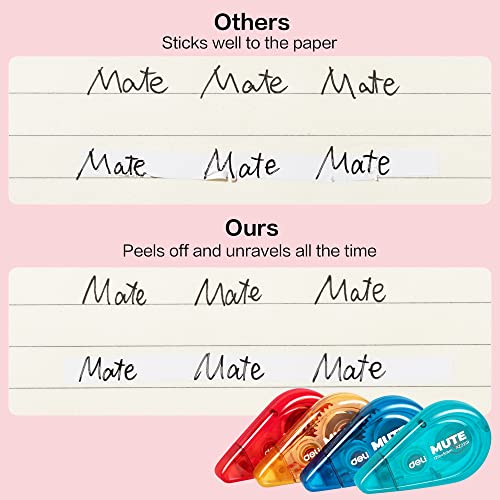 Deli Correction Tape, White Out Correction Tapes, Tape Eraser for Note