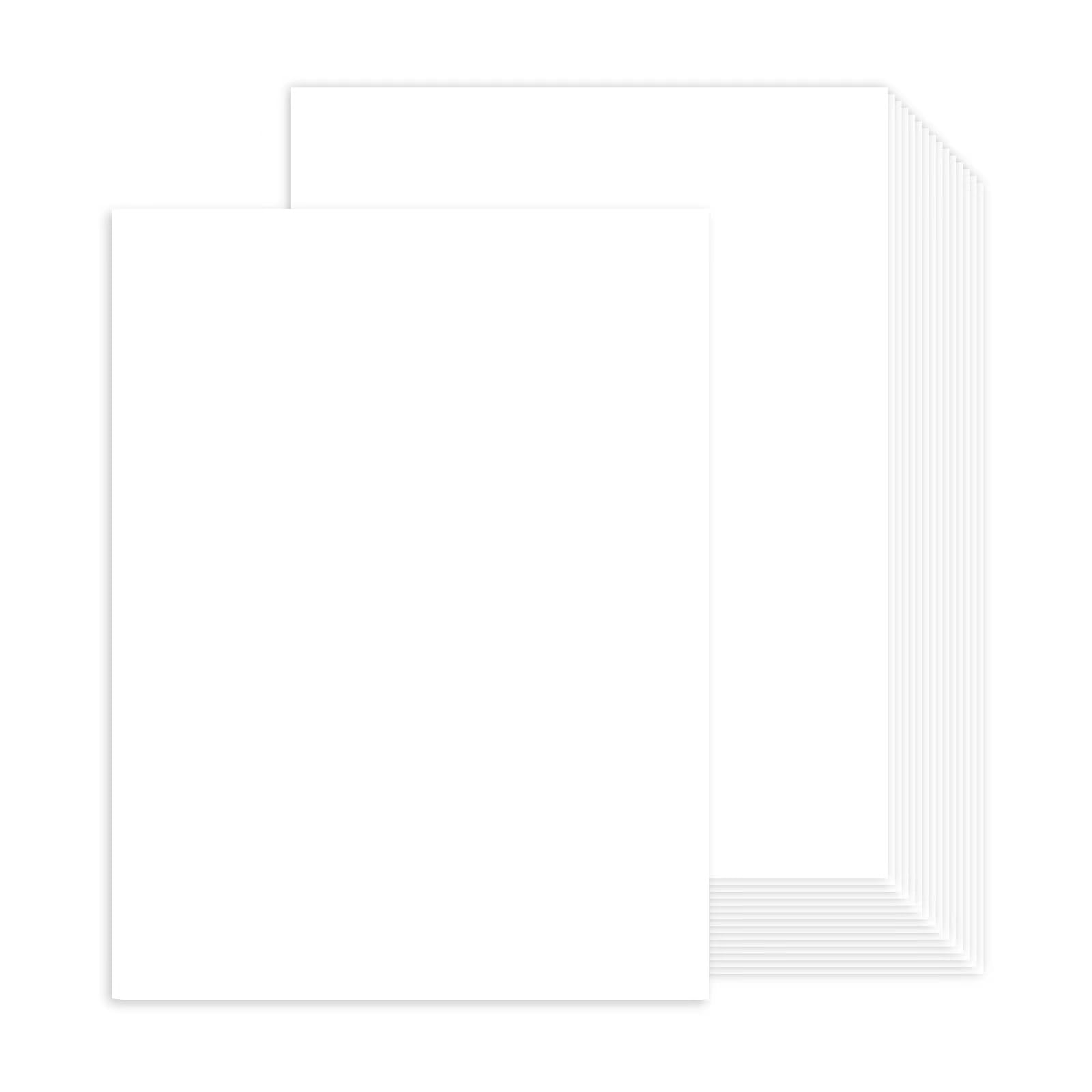 100 Sheets White Card A4 Certificate Paper, Goefun White Card Stock Printer Paper for Invitations, Menus, Wedding, DIY Cards