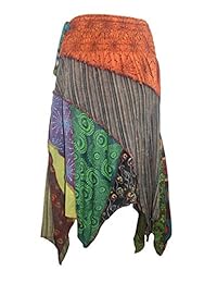 Parche para dama (algodón sintético, estampado asimétrico), diseño tribal