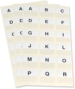 Marcador Paginas Index Tabs Impresso Branco A Z Caixa C 10 Amazon Com Br
