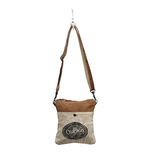 Myra Bag The Chicago Upcycled Canvas Crossbody Bag S-0888