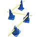 AKA Sports Gear Hurdle-Cones & Poles Set - 4 Split Poles Only (Cones Excluded)