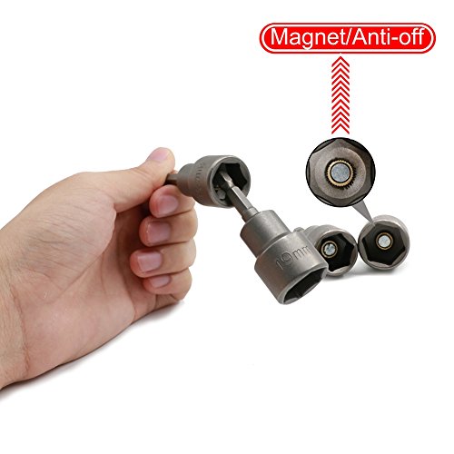image for AUOON Electronic Quickly Change Magnetic Nut Seter He-Shank Socket Ada