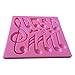 FLY 3PCS Music Note,26 English Letter,0-9 Numbers Shape Silicone Cake Mold,Pink