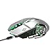 Rechargeable 2.4Ghz Wireless Gaming Mouse with USB Receiver,7 Colors Backlit for MacBook, Computer PC, Laptop (600Mah Lithium Battery) (Gray)