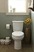 American Standard 2886518.020 H2Option Two-Piece Toilet with Liner, Dual Flush, Chair Height, Elongated Front, White, 1.28 GPF