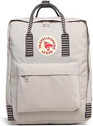 Stylish Design Teens' Backpacks Kids' Waterproof Backpacks Classic Student Backpacks Sports Outdoor Bags(Fog with colored tape)