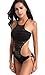 Upopby Women's One Piece Swimsuit Lace Hollow Bathing Suit Push Up Monokini Bikini Swimwear
