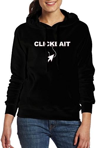 Women's Hoodie Sweatshirt With Pocket - Clickbait