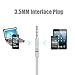 Earphones, Vomach Wired Headphones In Line Volume Control Crystal Sound Earbuds with Mic White