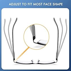 4 Pack Blue Light Blocking Reading Glasses for