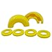 E-Autogrilles Pair Yellow Isolator Fits 3/4 inch Tow D-rings - Includes 2 Rubber Isolators and 4 Washers - Shackle Isolator Clevis Kit (51-0515Y)