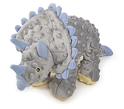 goDog Dinos Frills Squeaky Plush Dog Toy, Chew