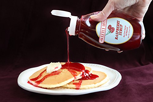 Sweetly Divine Natural Fruit Flavored Blueberry Syrup for Coffee, Pancakes, Waffles, Ice Cream - Healthy and Great Tasting Flavoring Syrup - No High Fructose Corn Syrup (Blueberry, (2) 14 oz bottles)