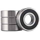 XiKe 4 Pack 6204-2RS Bearings 20x47x14mm, Stable Performance and Cost-Effective, Double Seal and Pre-Lubricated, Deep Groove Ball Bearings.