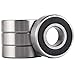 XiKe 4 Pack 6204-2RS Bearings 20x47x14mm, Stable Performance and Cost-Effective, Double Seal and Pre-Lubricated, Deep Groove Ball Bearings.