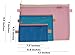 Kinhshion Mesh Zipper Pouch Cosmetic Bags Travel Storage Bags,6 PCS 3 Sizes, Zipper Bags Clear Zipper Pouch Small Organizer bag Zipper Folder Bag 2 Colours