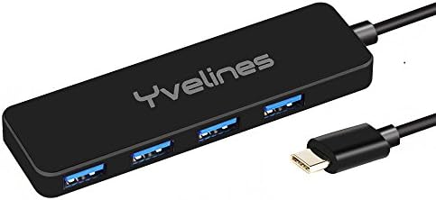 USB 3.0 hub Type-C to USB hub 4-Port USB 3.0 Ultra Slim Data Hub 4 ports hub for Macbook, Mac Pro / mini, iMac, Surface Pro, XPS, Notebook PC, USB Flash Drives, Mobile HDD, and More