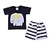 Kids Boys 2 Piece Short Sleeve Tshirt Shorts Set Outfits 1 to 5 Age Baby