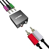 SGEYR 5.1 Audio Console Adapter Convert Stereo RCA to 3 x 1/8 (3.5mm) Jack Bidirectional Conversion for 5.1 Multimedia Speaker