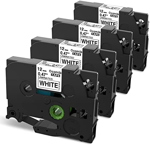 TZE231 TZe-231 Cinta De Escritura Negra Sobre Blanco Copatible Con - Foto 13