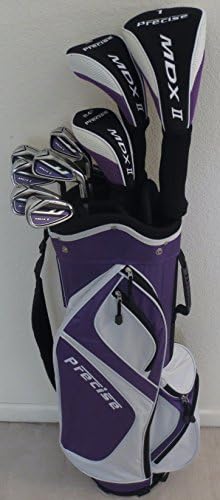 Ladies Petite Complete Golf Set for Women 5'0"-5'5" Tall Driver, Wood, Hybrid, Irons, Putter, Clubs Cart Bag