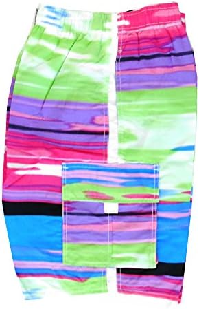 Banana Split Swim Stripey Print Trunks PurpleMulti XL