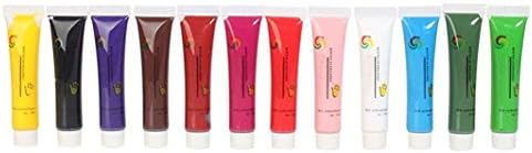 RuiChy 12 Color Pro 3d Nail Art Design Acrylic Gel Paint Painting Tube Pigment Set