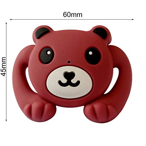 Silicone Funny Baby Pacifier Dummy Nipple Teethers Appease Toy Toddler Pacy Orthodontic Teat Infant Christmas Gift Baby Care - Brown