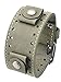 REV Crazy Horse Leather Strap 22mm Lug Width Wide Oyster Stone Cuff Watch Band - #CHO-ST