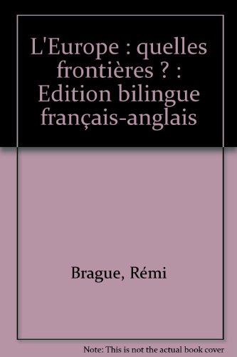 L' Europe, quelles frontières ?